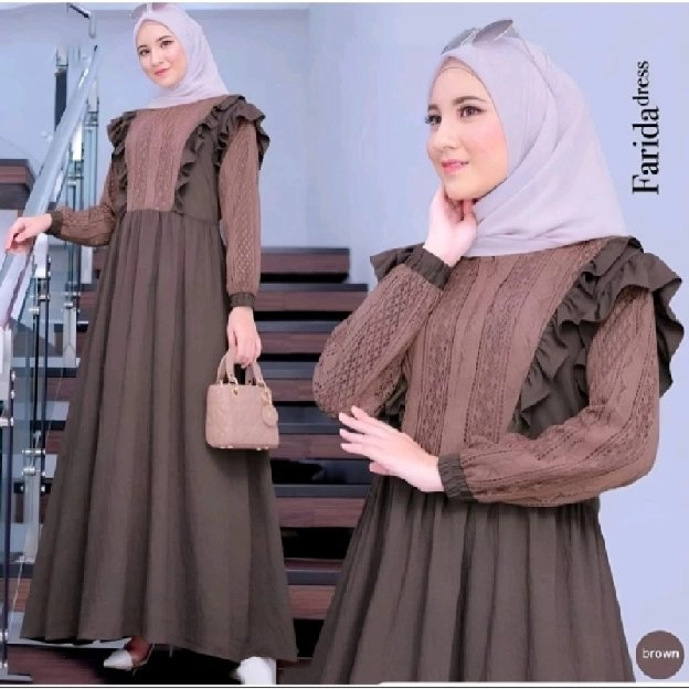 Dress Brokat Crinkle Farida NDFB