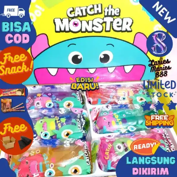 TERBARU Mainan Anak Monster Air Licin Viral Rhino Catch The Monster Water Snake