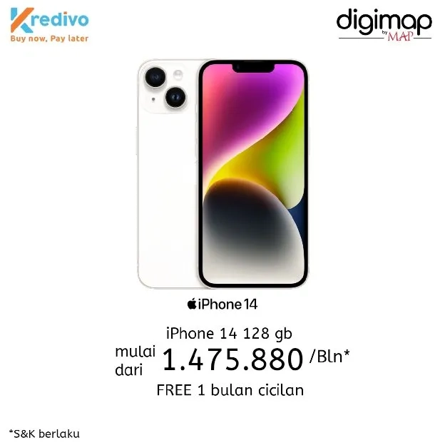 kredit iPhone 14 murah mudah dan cepat dengan kredivo