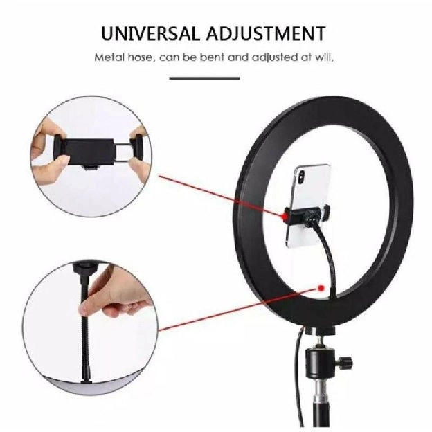 RINGLIGHT 26CM 33CM TRIPOD 2,1 METER 210CM MAKE UP VLOG LAMPU RINGLIGHT LIVESTREAMING