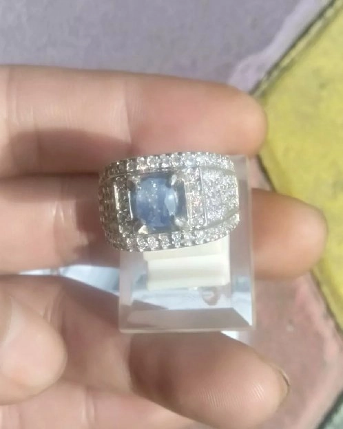 BLUE sapphire Srilanka syelon asli 