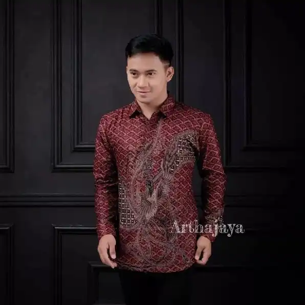 Kemeja Batik Pria Dewasa Big Size Jumbo Lengan Panjang M-10xl