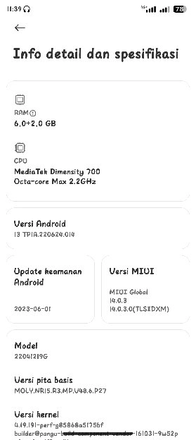 XIAOMI REDMI 10 6+2/128 FULLSET NO MINUS GARANSI RESMI 