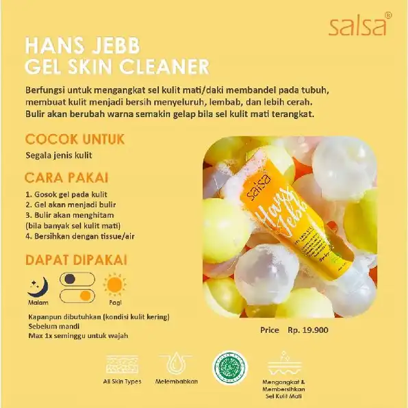 PEELING GEL - PERONTOK DAKI DAN KETIAK HITAM HANSJEBB