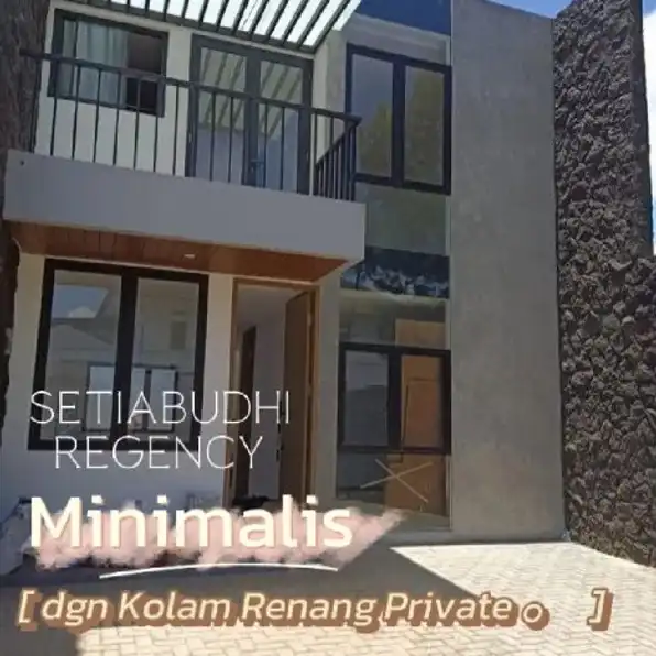 Rumah Minimalis Modern SHM dgn Kolam Renang di Setiabudi Regency Bandung 