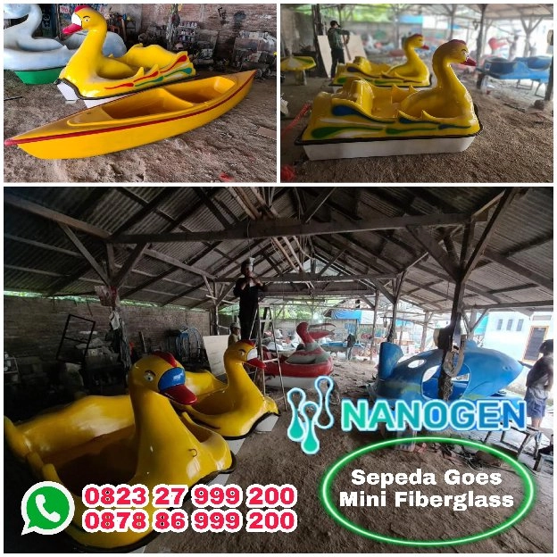 Pabrik Sepeda Air/Bebek Air Goes Fiberglass, Ready Start, Berkualitas Awet dan Tahan Lama, Pengirima