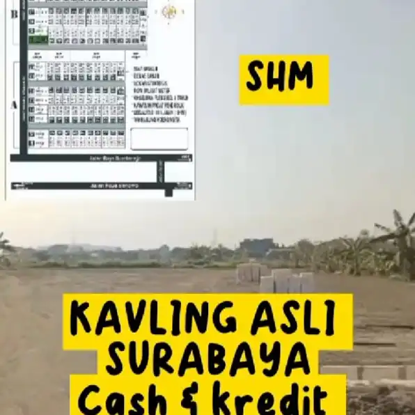 Tanah Kavling Project Baru MHB Lokasi Sumberejo Benowo Surabaya SHM Cash & Kredit 