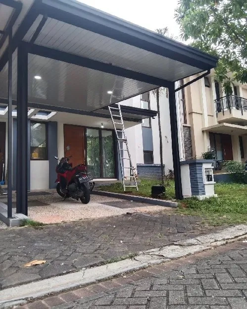 pemasangan Canopy atap alderon + plavon pvc terbaik bergaransi 100%