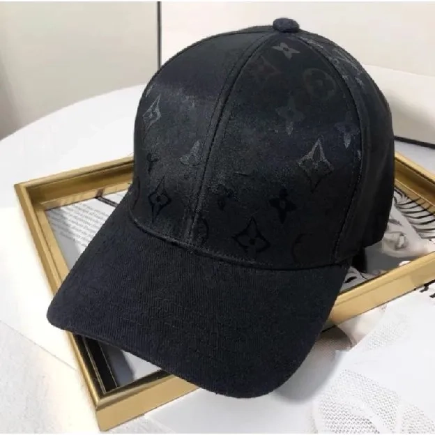 Topi black pria louis vuitton lv hat