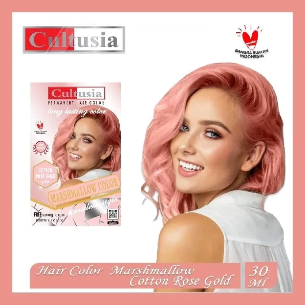 Cultusia Marshmallow Hair Color Series | Semir Rambut Marshmallow Free Sarung Tangan