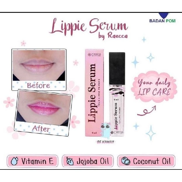 BPOM LIP LIPPIE SERUM BY RAECCA ORIGINAL 100%