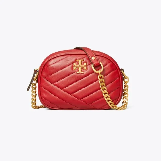 Tory Burch Kira Chevron Small Camera Bag - Red (TB 317)