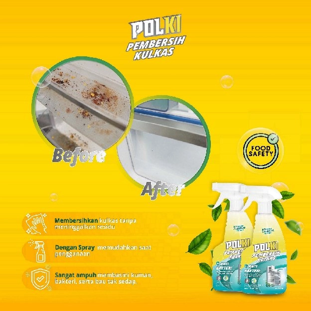 PEMBERSIH KULKAS - FOOD SAFE FRIDGE ANTIBACTERIAL