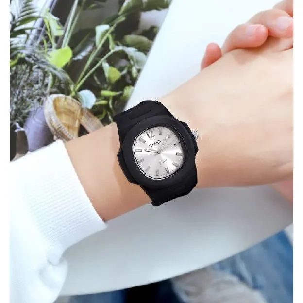 Jam Tangan Pria Wanita Analog Tali Silicone