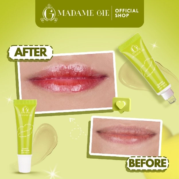 Madame Gie Sweet Lip Mask - Lip Scrub Vitamin E Lip Balm Moisturizer Serum Pencerah Bibir