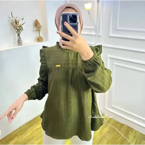 Blouse Atasan Korean Style Pakaian Wanita