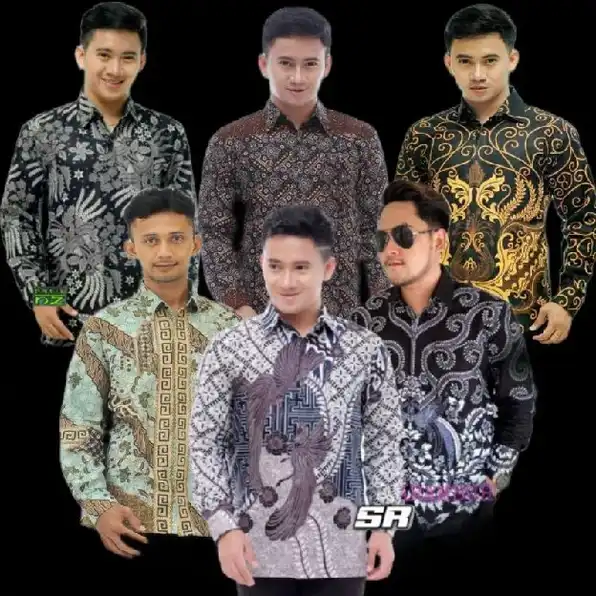 Kemeja Batik Pria Dewasa Big Size Jumbo Lengan Panjang M-10xl