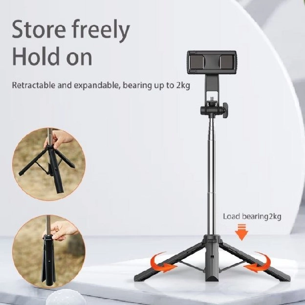 Tongsis Bluetooth Selfie Stick Tripod