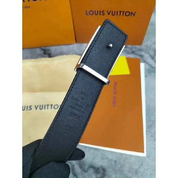 MEN BELT SABUK IKAT PINGGANG PRIA LOUIS VUITTON LV LV8001 DAMIER EMBOSS LEATHER