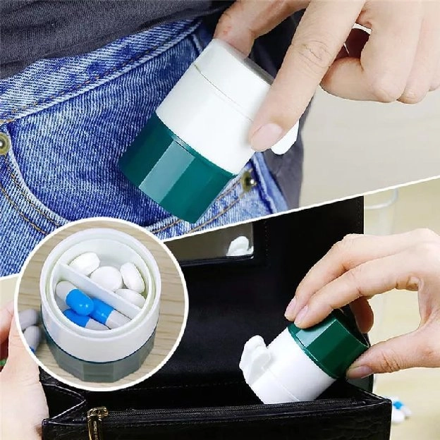 PENUMBUK OBAT Pill Crusher Penghancur Pil Obat Tablet Portable Pill Tempat Obat Harian