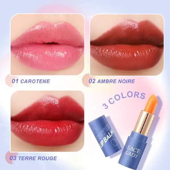 Lip Balm Tinted Pelembab Bibir Pengubah Warna Lipstik Dapat Berubah Warna Sesuai Temperatur & Melemb