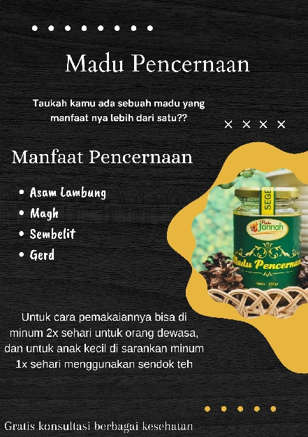 Madu jannah pencernaan 