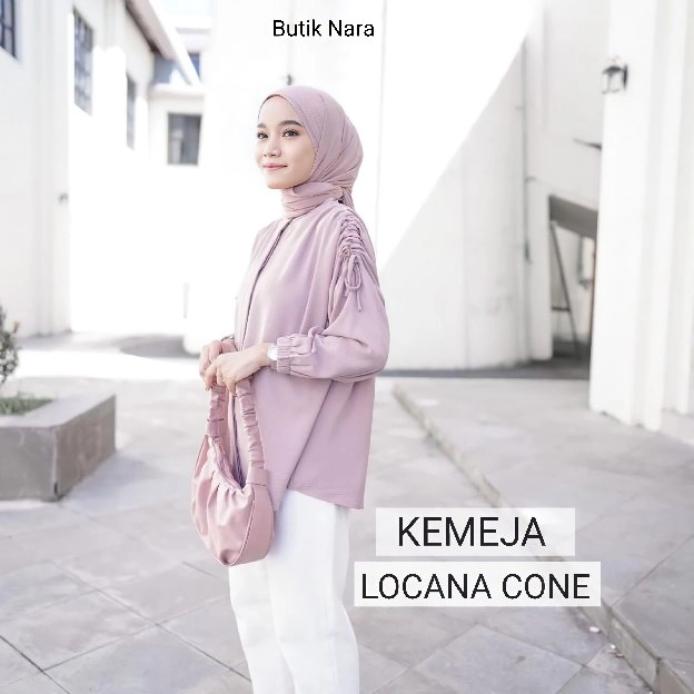 Baju Atasan Wanita Kemeja Locana Cone