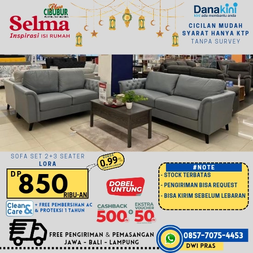 SOFA SET LORA BISA CICILAN 