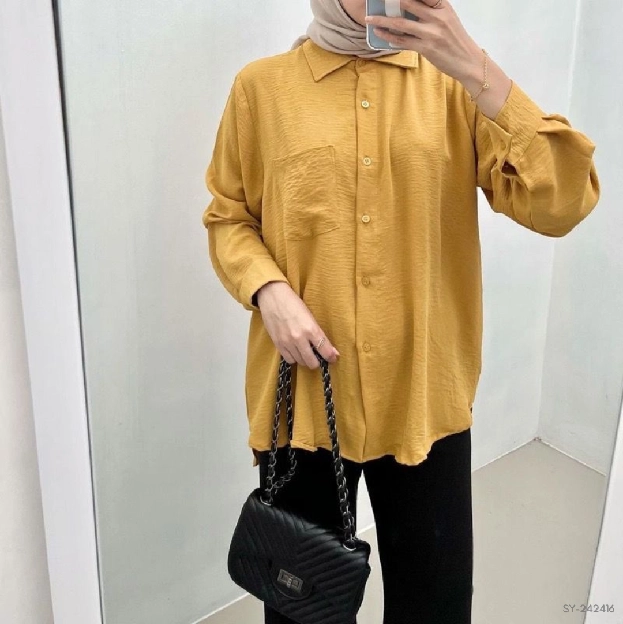 Blouse Wanita Crincle Airflow