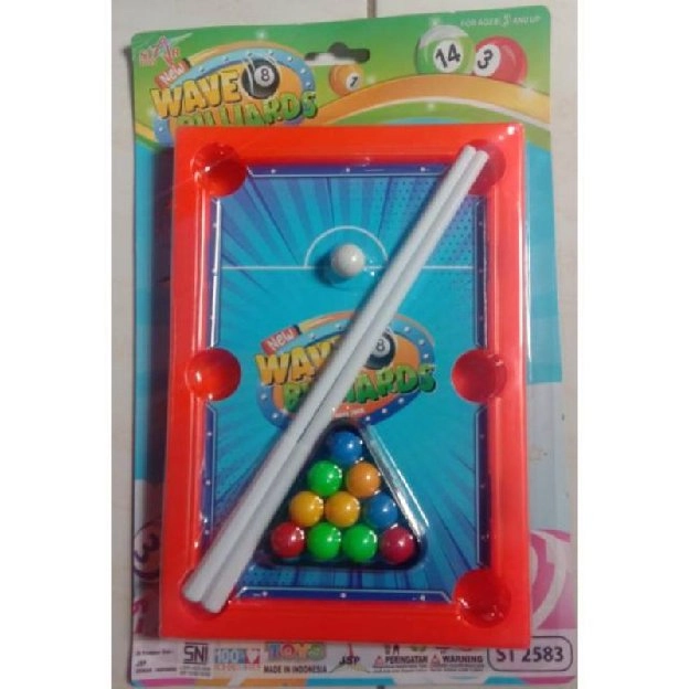 MAINAN BILLIARD SET / MAINAN BOLA SODOK WAVE BILLIARD