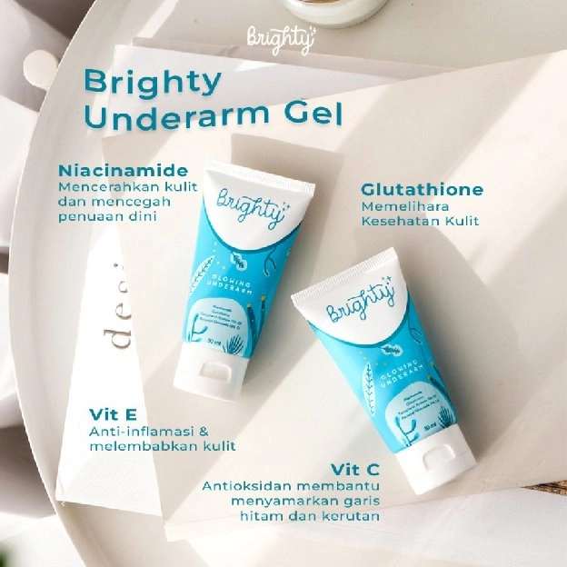 Brighty Glowing Underarm Pemutih Ketiak Memutihkan ketiak Original BPOM