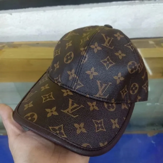 Topi Lv Monogram Coklat Topi Baseball