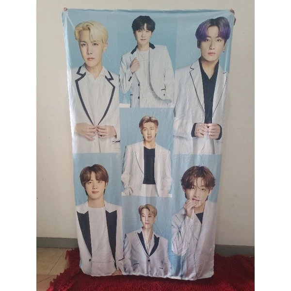 SELIMUT BTS BISA CUSTOM GAMBAR dan SARUNG BANTAL BTS