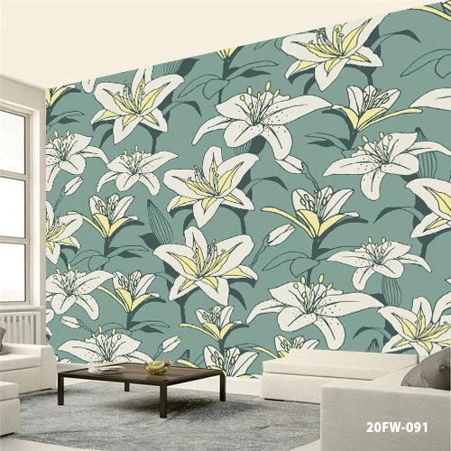 Pasang wallpaper dinding 3d custom toko jual dan pesan hordeng murah rollerblind vertikal blind