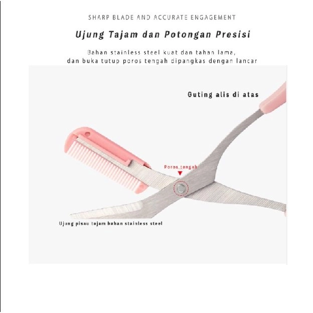 Set Gunting Alis Dan Cukur Alis Eyebrown | Pisau Alis | Alat Kecantikan Premium Perawatan Alis