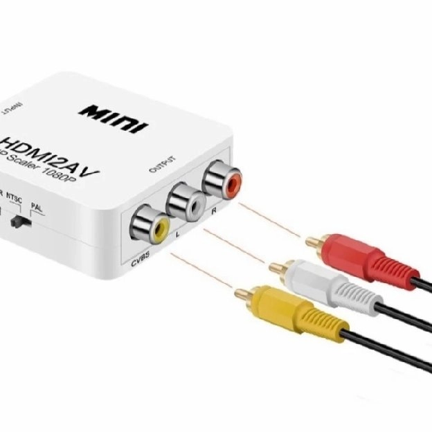 MINI BOX HDMI2AV /HDMI TO AV RCA ADAPTOR KOMPUTER / MINI HDMI 2AV