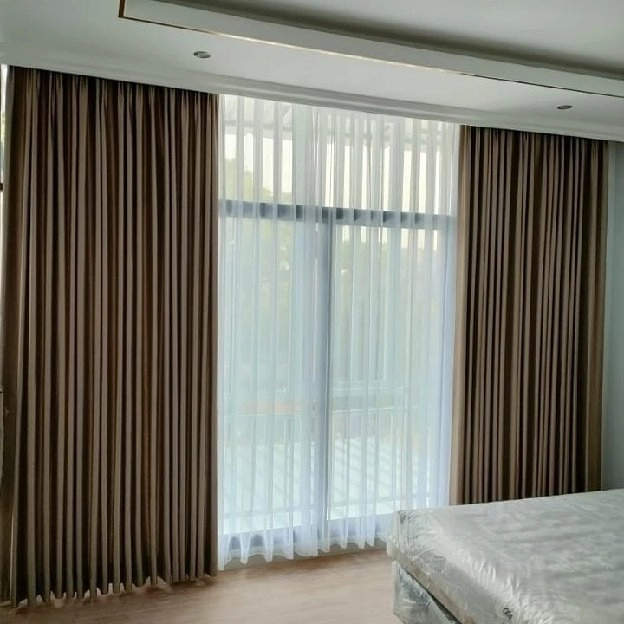 Jual dan Pasang Gorden Rumah, Gorden Blackout, Korden Polos, Vitrase, Apartemen