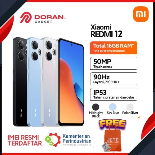 Xiaomi Redmi 12 (8GB/128GB) | (8GB/256GB) MediaTek Helio G88 5000 mAh 18W 90Hz FHD+ 50MP Triple Kame