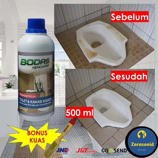 PEMBERSIH TOILET KERAK KERAMIK PORSELEN KAMAR MANDI SANGAT KUAT TIDAK PERLU DISIKAT AMAN DITANGAN