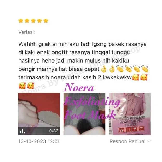 Noera Exfoliating Foot Mask | Masker Kaki Foot Peeling Mask