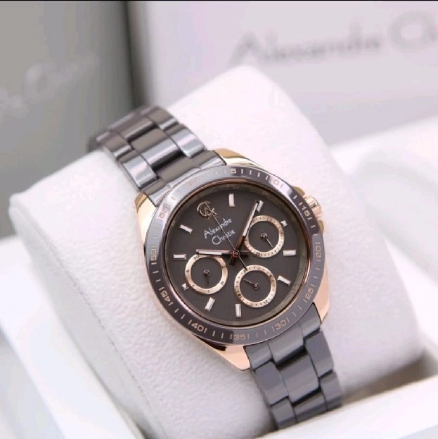 Ready!Jam tangan Alexandre Christie Wanita AC 2B08 Keramik