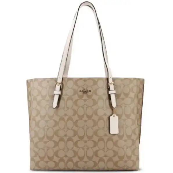 Tas Coach Tote in Signature Canvas Mollie White Chalk (C1665)