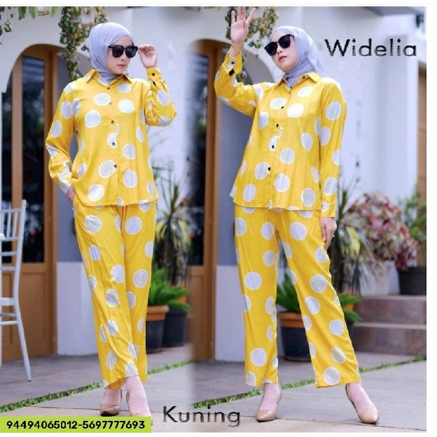 Setelan baju rayon wanita muslim