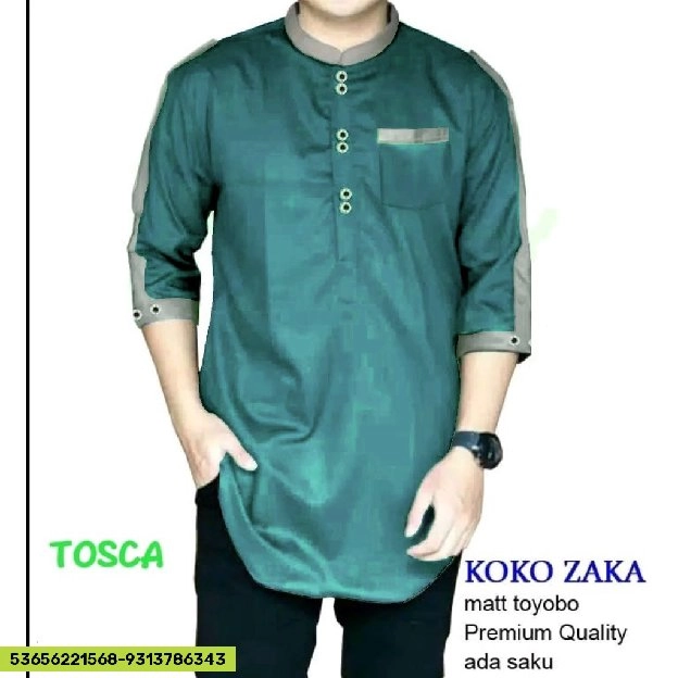 DISKON ❗❗KOKO ZAKA, Baju Koko Pria Muslim, MODEL PAKISTAN 