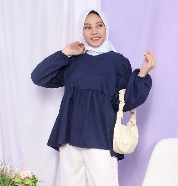 Baju Wanita Blouse Arrabele Plit Premium Quality