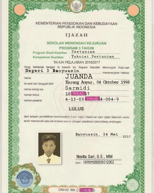 Jualan Pembuatan ijazah