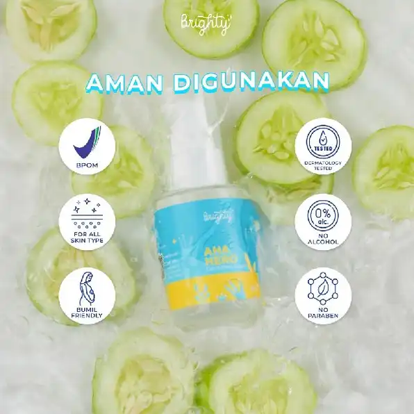 Brighty AHA HERO Exfoliating Liquid (Serum Pencerah Ketiak / Jerawat Punggung / Back Acne / Chicken 