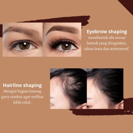 Eyebrow Powder Cetakan Alis Original Shaping Eyebrow Stamp Alis Stempel Alis Instan Hairline