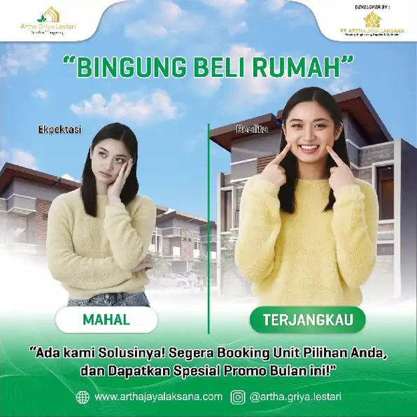 Artha Griya Lestari Tanpa Dp Rumah SHM Di Tangsel 