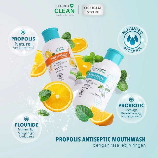 Mouthwash Propolis Antiseptic PaperMint / OrangeMint